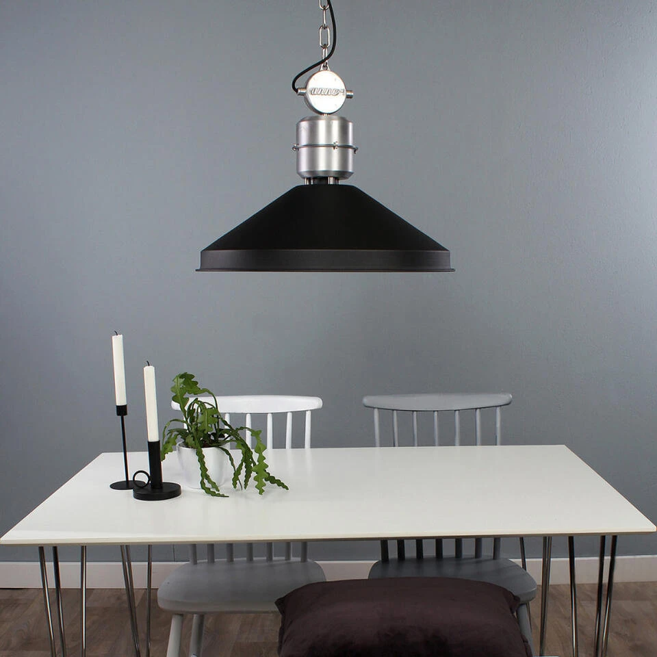 Anne Light & Home Hanglamp Zappa - 1 Lichts - 54x195 Cm - Zwart 4 Anne Light & Home Hanglamp Zappa - 1 Lichts - 54x195 Cm - Zwart - Afbeelding 4