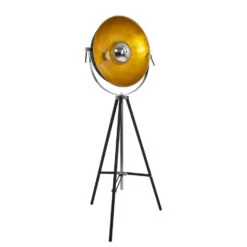 Mexlite Vloerlamp - 1 Lichts - 74x163 Cm - Zwart