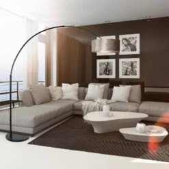 Steinhauer Vloerlamp Sparkled - 1 Lichts - 130-190x230 Cm - Zwart -Leen Bakker 1000023042 0102