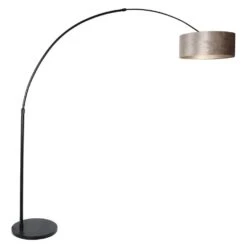 Steinhauer Vloerlamp Sparkled - 1 Lichts - 130-190x230 Cm - Zwart
