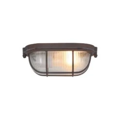 Mexlite Wandlamp - 1 Lichts - 21x8 Cm - Bruin