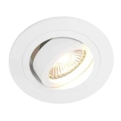 Steinhauer Inbouwspot 7304w - 1 Lichts - 10x7 Cm - Wit