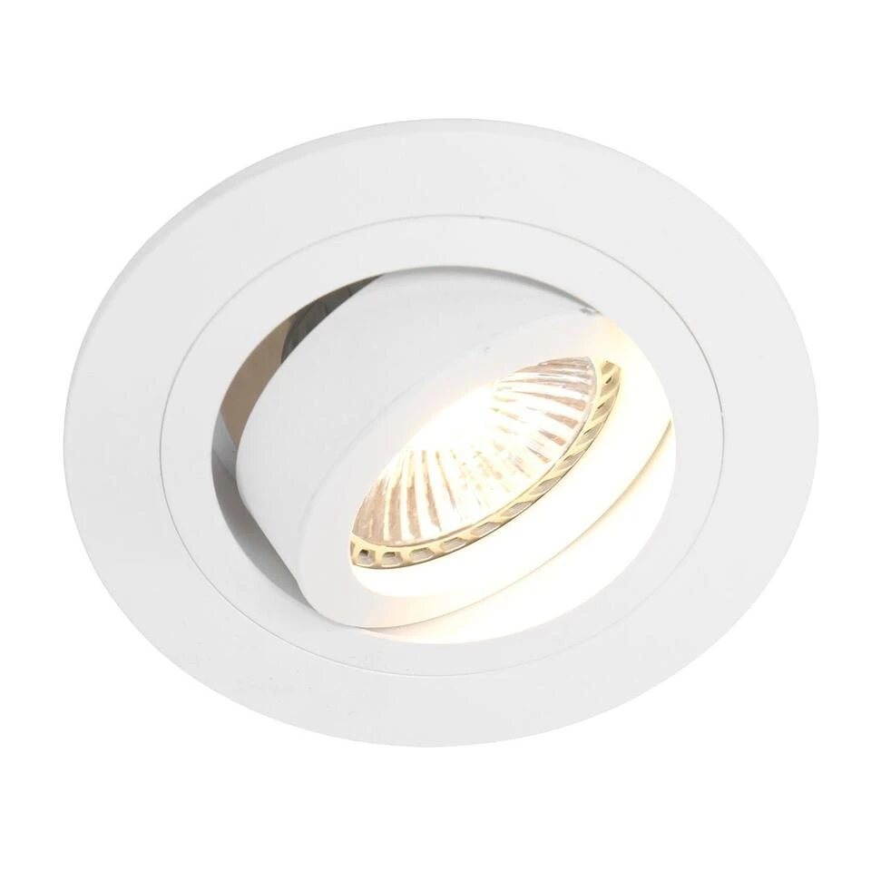 Steinhauer Inbouwspot 7304w - 1 Lichts - 10x7 Cm - Wit 1 Steinhauer Inbouwspot 7304w - 1 Lichts - 10x7 Cm - Wit