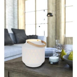 Anne Light & Home Tafellamp Anne - 1 Lichts - 19x20 Cm - Wit -Leen Bakker 1000023235 0102