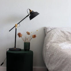 Mexlite Tafellamp - 1 Lichts - 40x75 Cm - Zwart 6 Mexlite Tafellamp - 1 Lichts - 40x75 Cm - Zwart -Leen Bakker 1000023250 0102