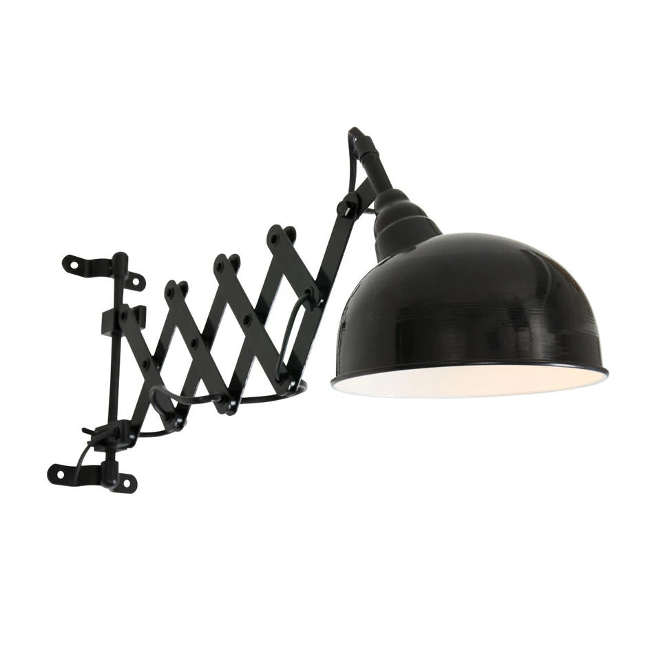 Steinhauer Wandlamp Yorkshire - 1 Lichts - 25x23 Cm - Zwart 2 Steinhauer Wandlamp Yorkshire - 1 Lichts - 25x23 Cm - Zwart - Afbeelding 2