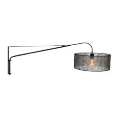 Steinhauer Wandlamp Elegant - 1 Lichts - 120x56 Cm - Zwart