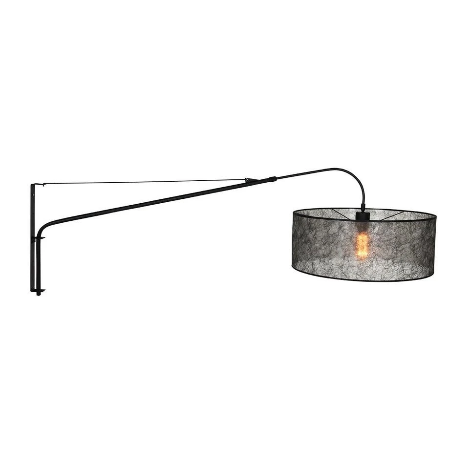 Steinhauer Wandlamp Elegant - 1 Lichts - 120x56 Cm - Zwart 1 Steinhauer Wandlamp Elegant - 1 Lichts - 120x56 Cm - Zwart