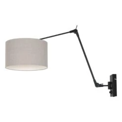 Steinhauer Wandlamp Prestige - 1 Lichts - 30-90x50 Cm - Zwart