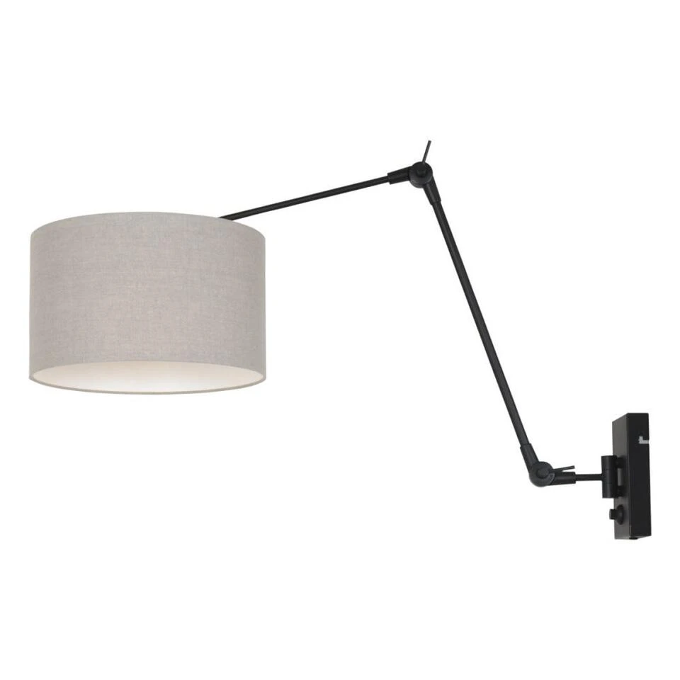 Steinhauer Wandlamp Prestige - 1 Lichts - 30-90x50 Cm - Zwart 1 Steinhauer Wandlamp Prestige - 1 Lichts - 30-90x50 Cm - Zwart