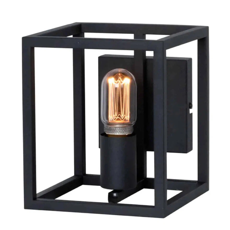 Freelight Wandlamp Novanta - 1 Lichts - 18 X21 Cm - Zwart 1 Freelight Wandlamp Novanta - 1 Lichts - 18 X21 Cm - Zwart