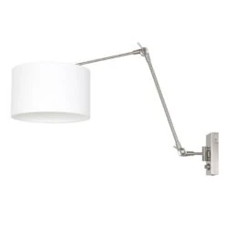 Steinhauer Wandlamp Prestige - 1 Lichts - 30-90x50 Cm - Staal