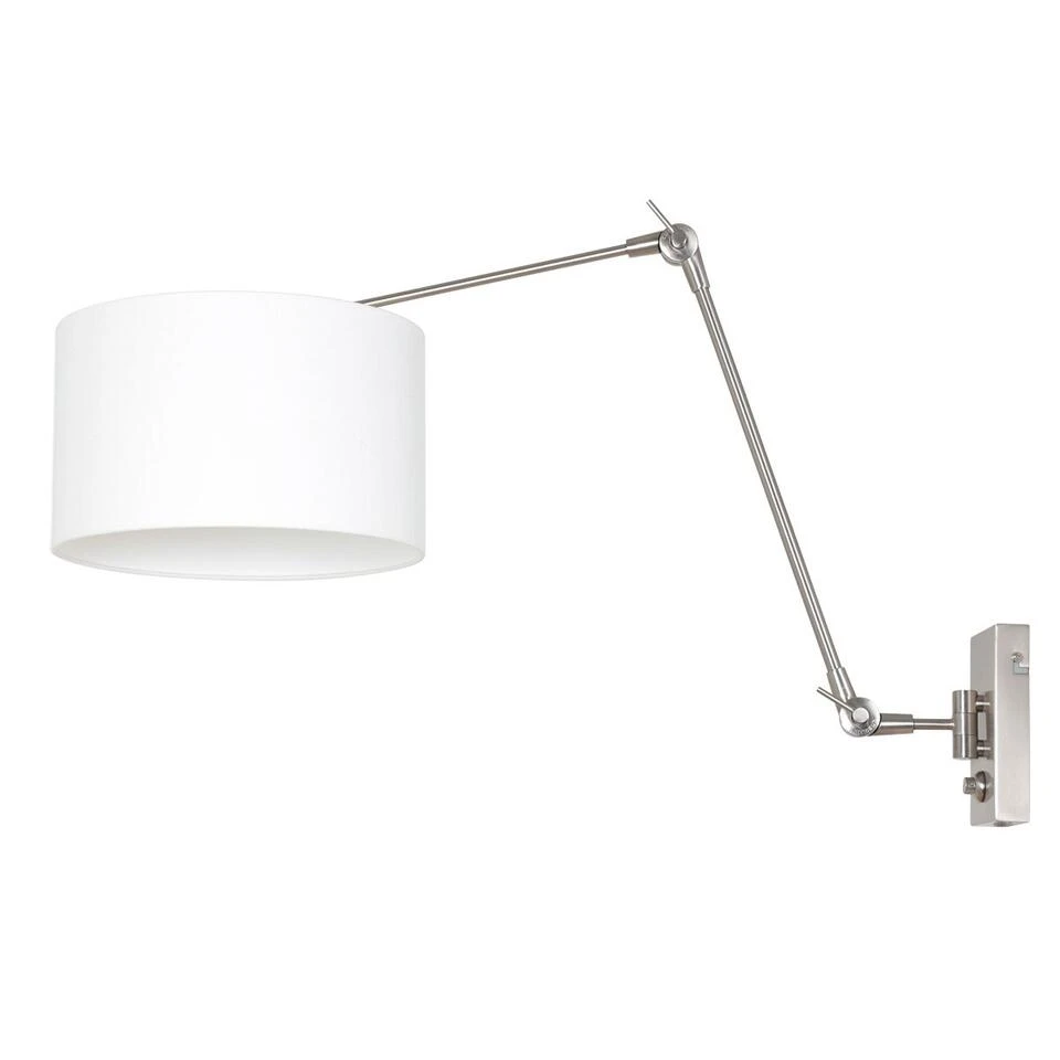 Steinhauer Wandlamp Prestige - 1 Lichts - 30-90x50 Cm - Staal 1 Steinhauer Wandlamp Prestige - 1 Lichts - 30-90x50 Cm - Staal