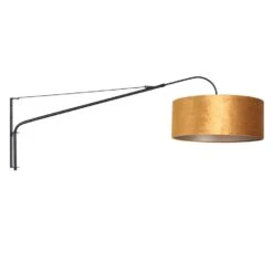 Steinhauer Wandlamp Elegant - 1 Lichts - 115-145x56 Cm - Zwart