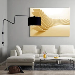 Anne Light & Home Wandlamp Anne - 1 Lichts - 100x70 Cm - Zwart -Leen Bakker 1000023340 0103