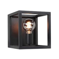 Highlight Wandlamp Fragola - 1 Lichts - 23 X22 Cm - Zwart