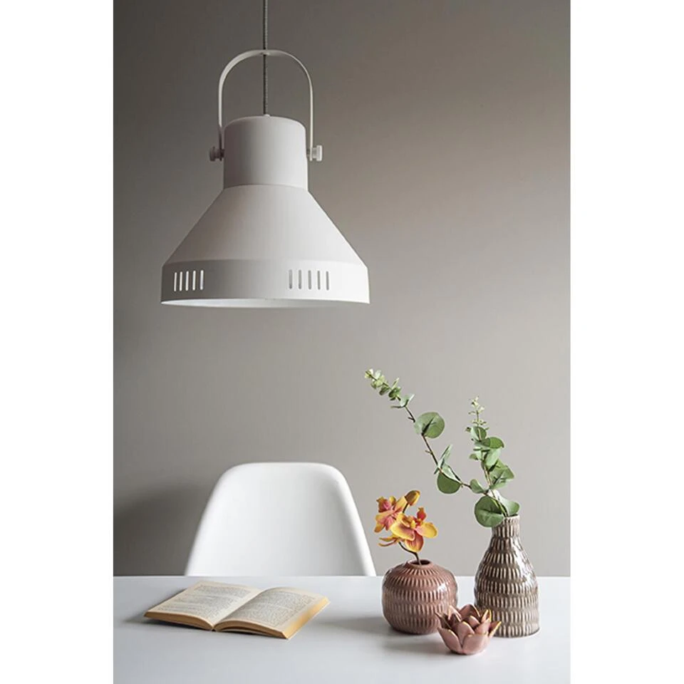 Leitmotiv Hanglamp Tuned - IJzer Wit - 35x35cm 2 Leitmotiv Hanglamp Tuned - IJzer Wit - 35x35cm - Afbeelding 2