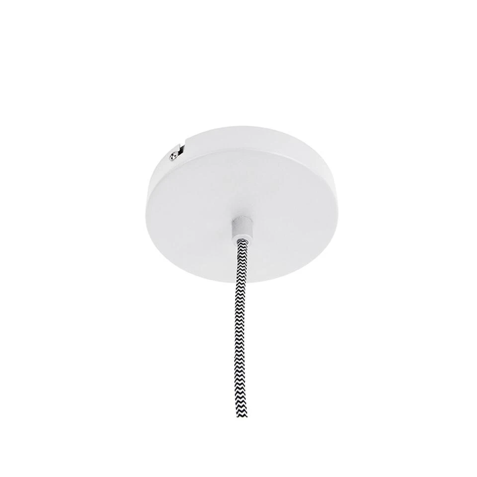 Leitmotiv Hanglamp Tuned - IJzer Wit - 35x35cm 3 Leitmotiv Hanglamp Tuned - IJzer Wit - 35x35cm - Afbeelding 3