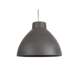 Leitmotiv Hanglamp Sandstone Look - Donker Grijs - Large - 43x33cm