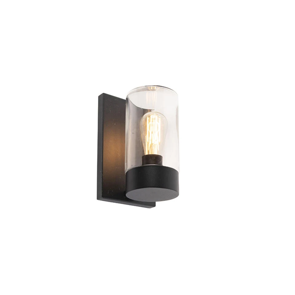 QAZQA Moderne Buitenwandlamp RVS Zwart IP44 - Jarra 4 QAZQA Moderne Buitenwandlamp RVS Zwart IP44 - Jarra - Afbeelding 4