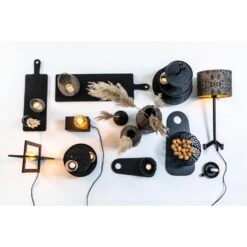 Lampvoet Mace - Zwart - 15x35cm -Leen Bakker 1000025719 0110