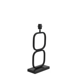Lampvoet Lutika - Zwart - 23x11,5x46cm -Leen Bakker 1000025727 0110