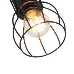QAZQA Moderne Wandlamp Zwart Staal Verstelbaar - Botu -Leen Bakker 1000031272 0102