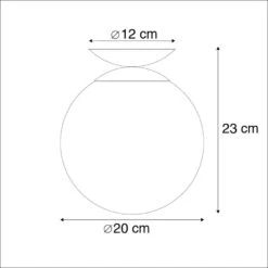 QAZQA Art Deco Plafondlamp Messing Met Roze Glas - Pallon -Leen Bakker 1000031880 0102