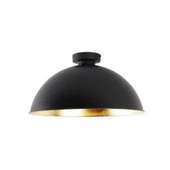 QAZQA Plafondlamp Zwart Met Goud 42 Cm Verstelbaar - Magnax -Leen Bakker 1000031889 0103