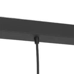 QAZQA Art Deco Hanglamp Zwart 3-lichts Met Smoke Glas - Busa -Leen Bakker 1000039507 0103