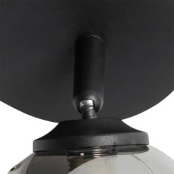 QAZQA Moderne Spot Zwart Met Smoke Glass 2-lichts - Athens 7 QAZQA Moderne Spot Zwart Met Smoke Glass 2-lichts - Athens -Leen Bakker 1000039568 0103