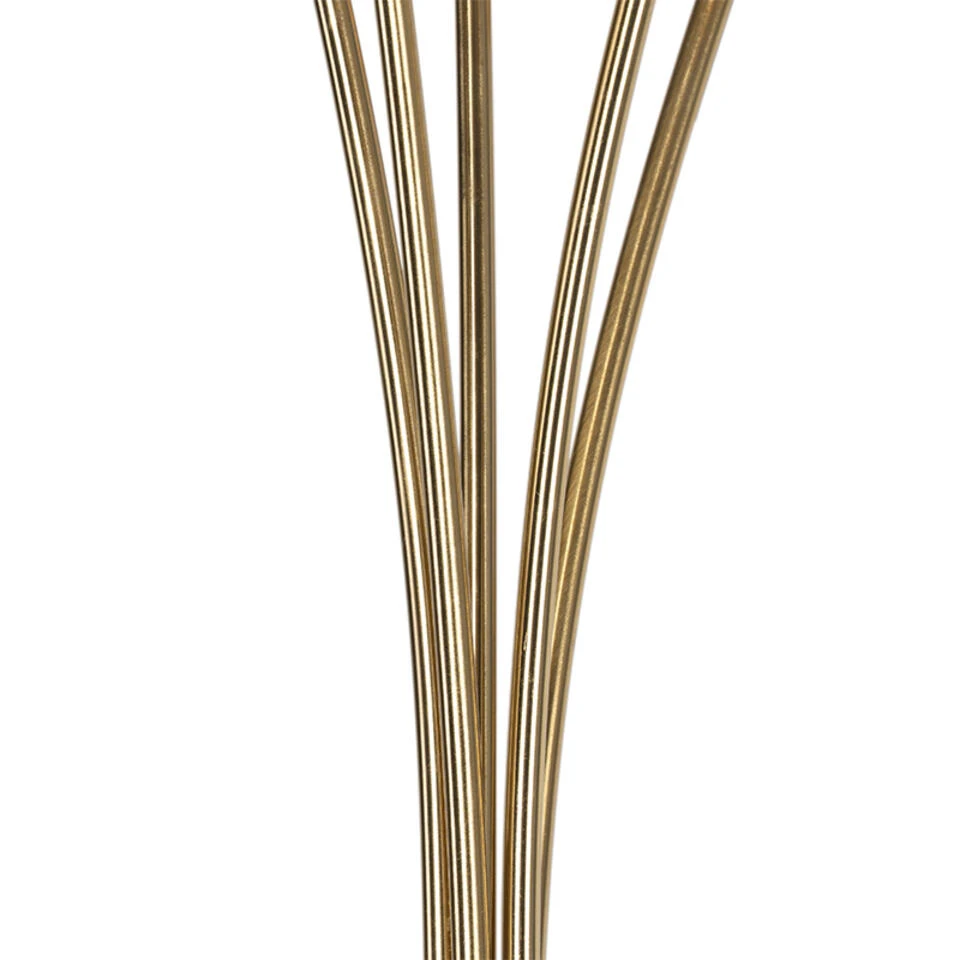 QAZQA Moderne Vloerlamp Goud 5-lichts Met Smoke Glas - Athens 4 QAZQA Moderne Vloerlamp Goud 5-lichts Met Smoke Glas - Athens - Afbeelding 4