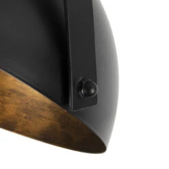 QAZQA IndustriÃ«le Plafondlamp Zwart Met Goud Kantelbaar - Magna -Leen Bakker 1000044200 0103