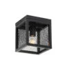 QAZQA IndustriÃ«le Plafondlamp Zwart - Cage Mesh