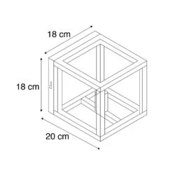 QAZQA IndustriÃ«le Wandlamp Roestbruin - Cage -Leen Bakker 1000044216 0102