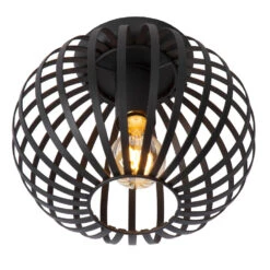 Lucide MANUELA Tafellamp - Zwart -Leen Bakker 1000044792 0103