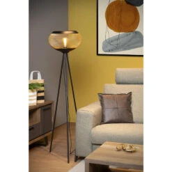 Lucide LUCAS Vloerlamp - Mat Goud / Messing -Leen Bakker 1000044874 0104