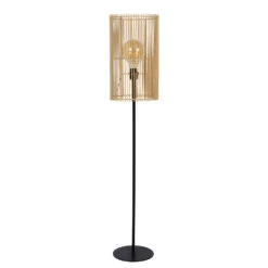 Lucide JANTINE Vloerlamp - Licht Hout -Leen Bakker 1000044896 0102