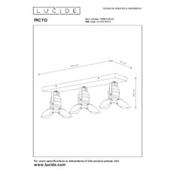 Lucide PICTO Plafondspot - Roze -Leen Bakker 1000045017 0103
