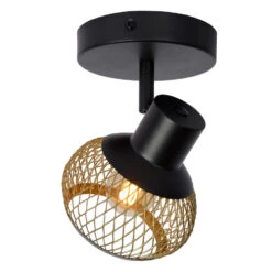 Lucide LUCAS Plafondspot - Mat Goud / Messing -Leen Bakker 1000045023 0103