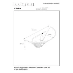Lucide CANNA Wandlamp - Roest Bruin -Leen Bakker 1000045125 0102