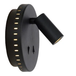 Lucide BENTJER Wandlamp - Zwart -Leen Bakker 1000045134 0103