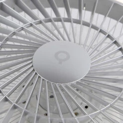 QAZQA Plafondventilator Zilver Met Ster Effect Dimbaar - Climo -Leen Bakker 1000045437 0103