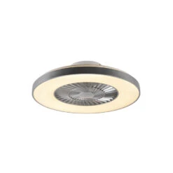 QAZQA Plafondventilator Zilver Met Ster Effect Dimbaar - Climo