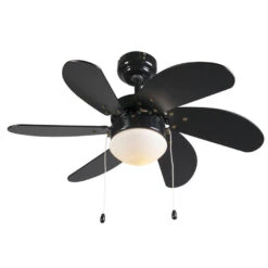 QAZQA Plafondventilator Zwart - Fresh 3