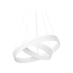 Beliani Hanglamp PUZI - Wit Aluminium