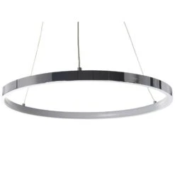 Beliani Hanglamp JORDAN - Zilver Aluminium