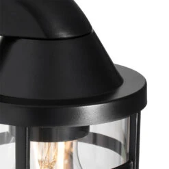 QAZQA Moderne Buiten Wandlamp Zwart IP54 - Joeri 7 QAZQA Moderne Buiten Wandlamp Zwart IP54 - Joeri -Leen Bakker 1000045866 0103