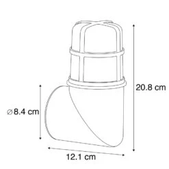 QAZQA Vintage Buiten Wandlamp Antiek Goud IP54 - Kiki -Leen Bakker 1000045886 0102