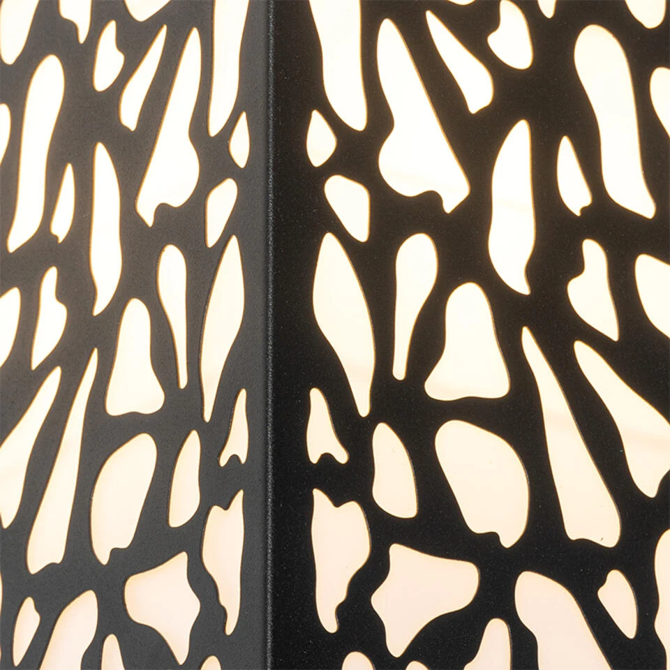 QAZQA Moderne Buiten Wandlamp Zwart IP44 - Nicole 3 QAZQA Moderne Buiten Wandlamp Zwart IP44 - Nicole - Afbeelding 3